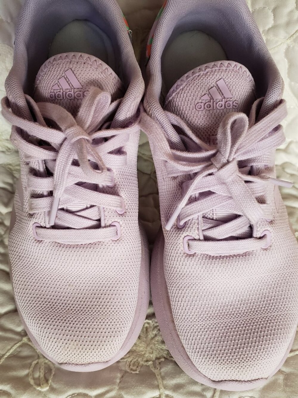 EUC adidas pastel purplicious cushion sneaker (8) KICKS